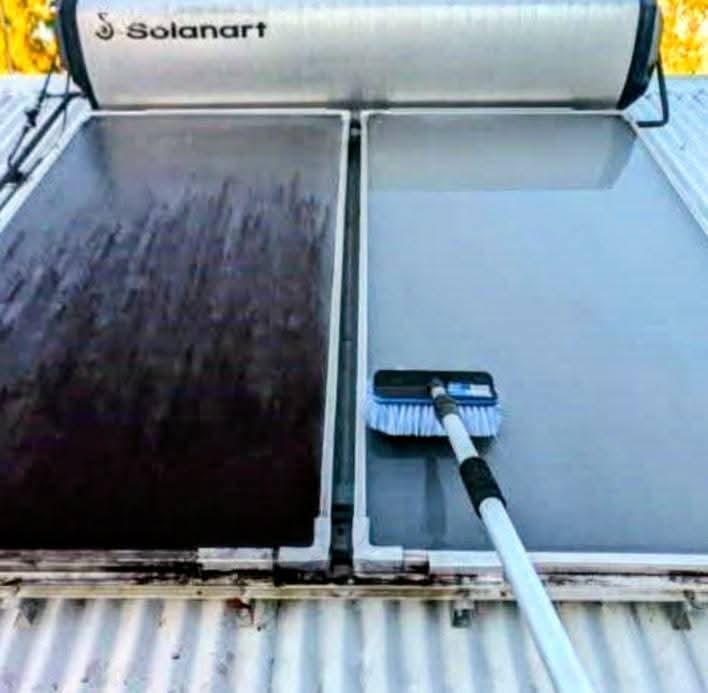 Clean gutter after professional gutter cleaning