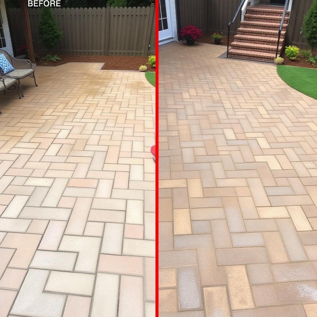 Paver patio cleaning in Jubilee Pocket